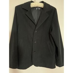 Leopold‎ girl's lined navy velvet blazer, made in France 34 chest (L)